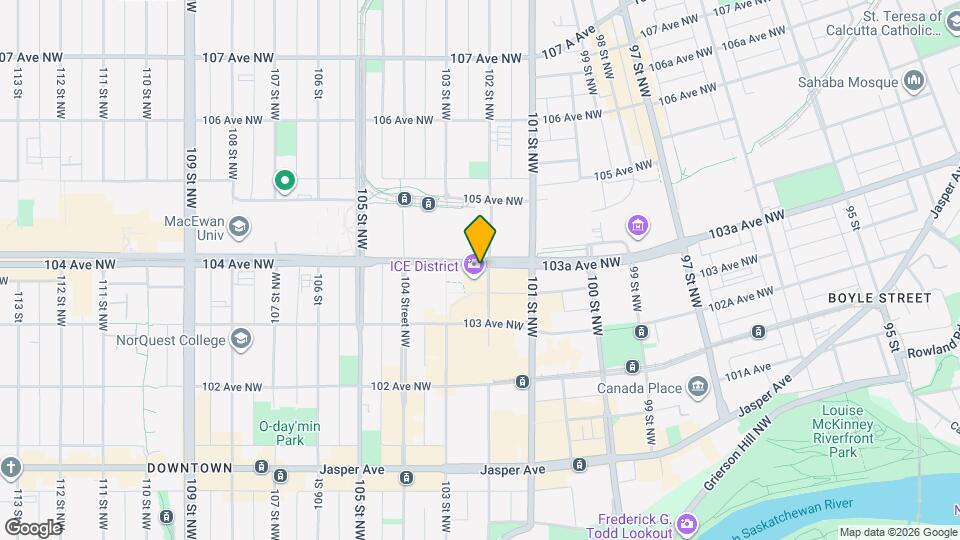 10360-10102 102 St NW Map and Location Details