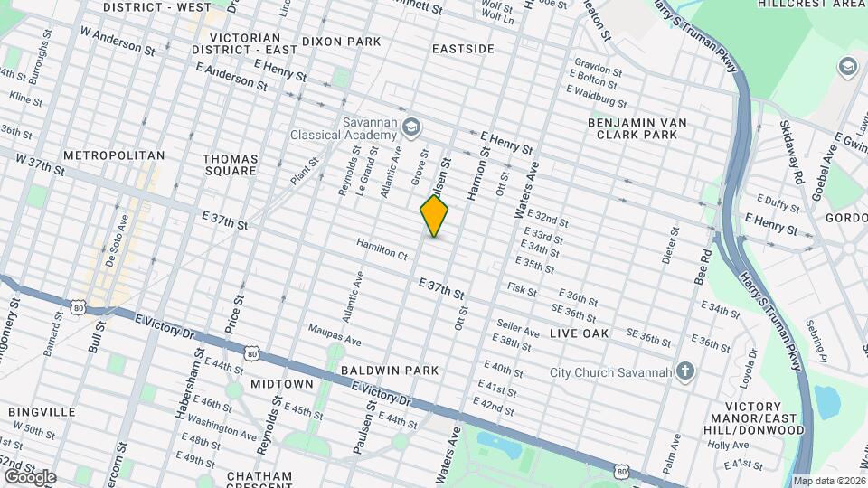 807 E 35th St Map and Location Details