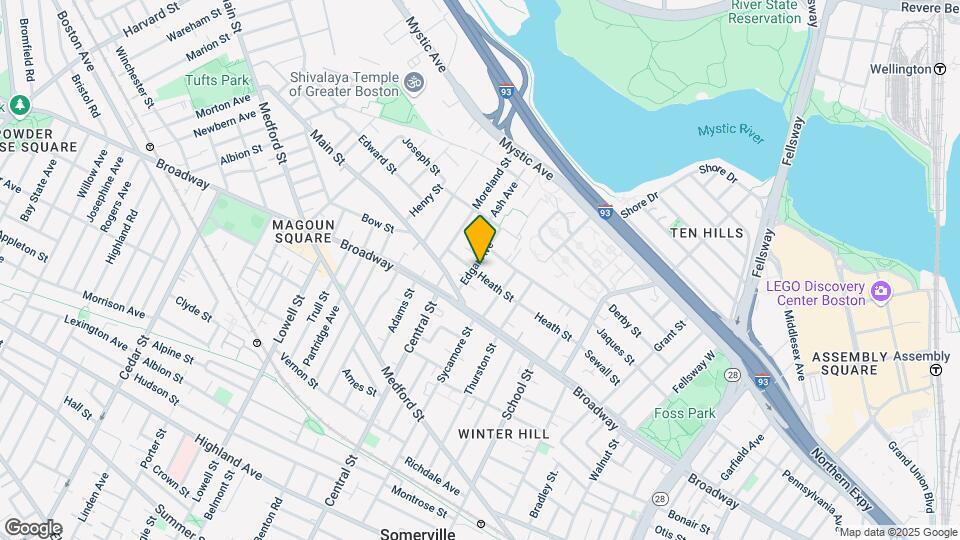 105 Heath St, Unit 1T Map and Location Details