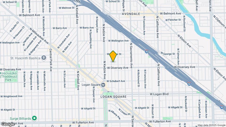 2815 N Troy St, Unit 2R Map and Location Details