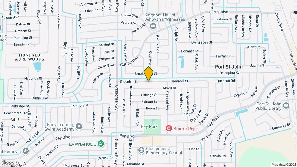 4745 Greenhill St Map and Location Details