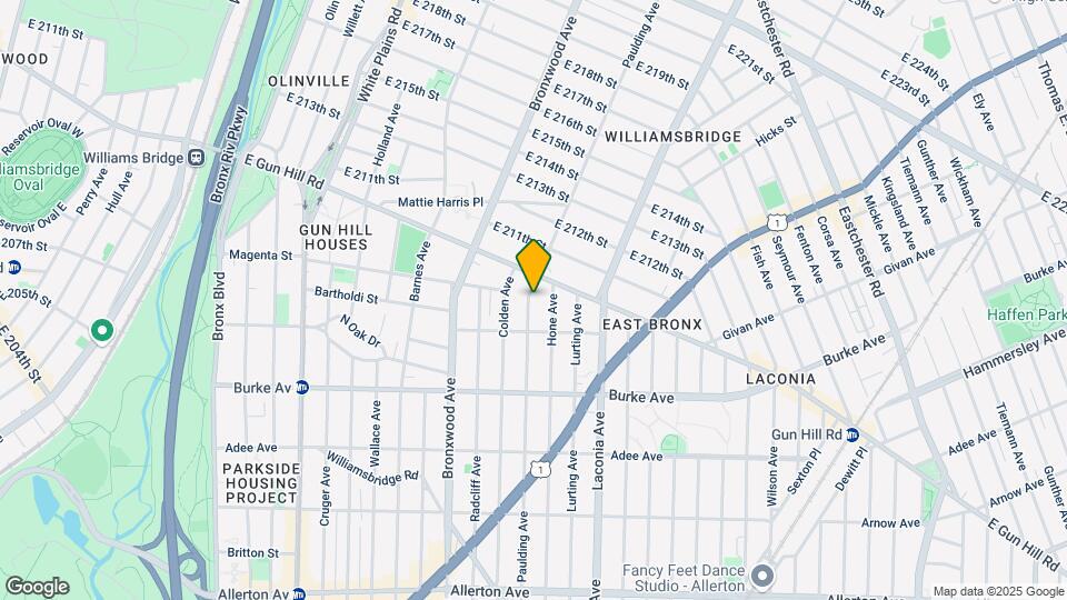 3332 Paulding Ave Map and Location Details