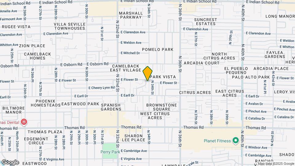 3137 N 33rd Pl Mapa y Detalles de la Ubicación