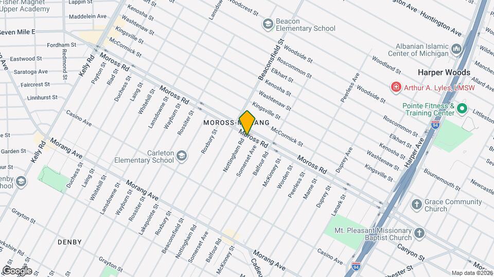 19710 Moross Rd Mapa y Detalles de la Ubicación