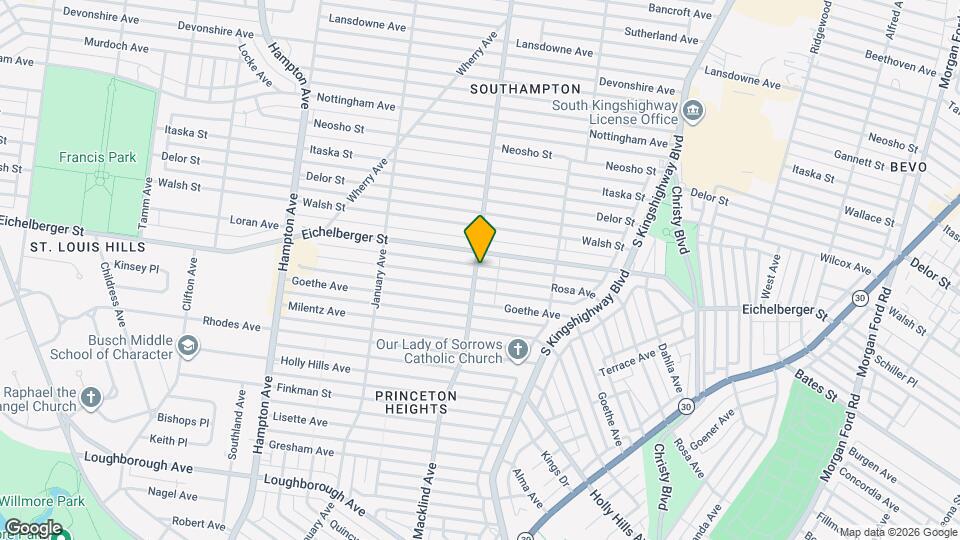 5191 Rosa Ave Map and Location Details