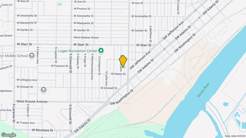 1528 S Easton Ave Map and Location Details