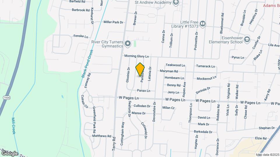 8300 Pandorea Dr Map and Location Details