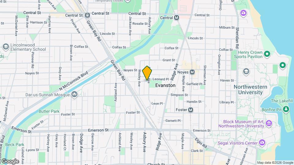 2134 Asbury Ave Mapa y Detalles de la Ubicación