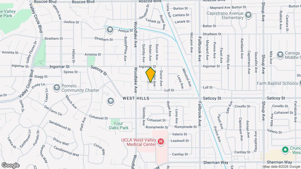 7652 Quimby Ave Map and Location Details