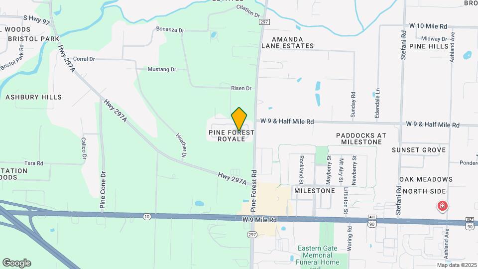 2527 Trailwood Dr Mapa y Detalles de la Ubicación