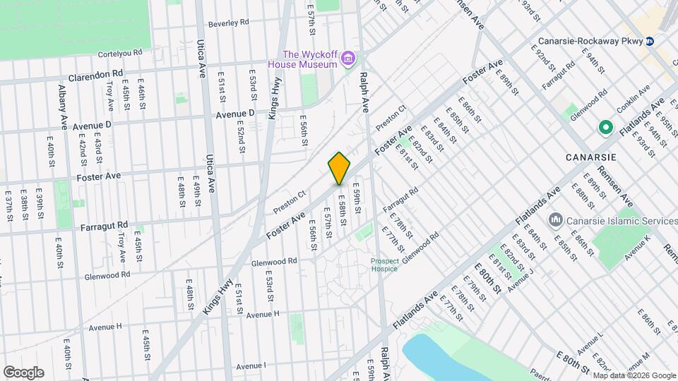 660 E 58th St Map and Location Details