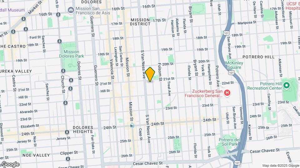 722 Shotwell St Map and Location Details