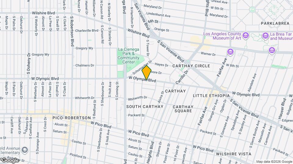 6542 1/2 W Olympic Blvd Map and Location Details