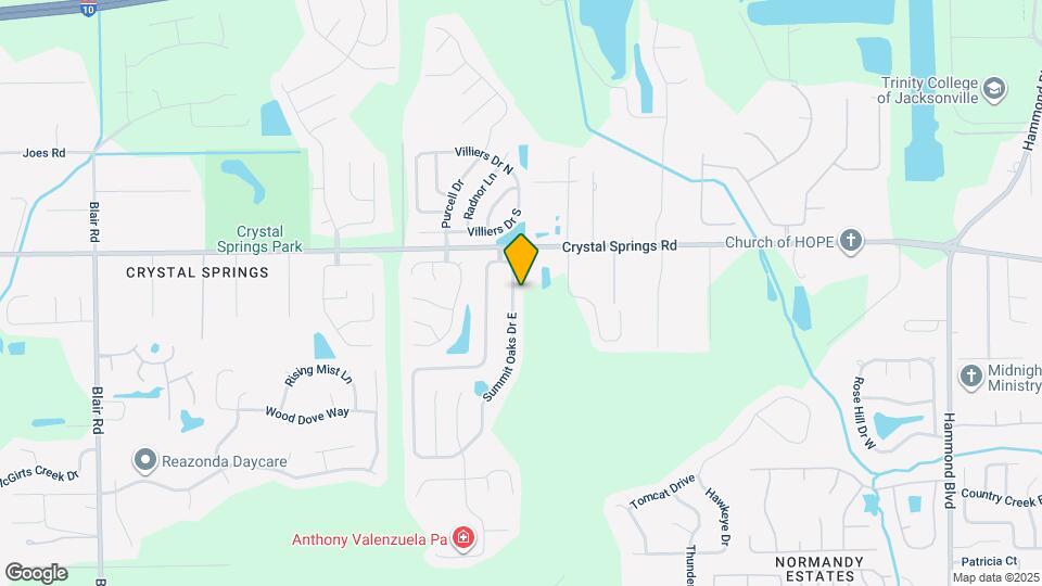 1267 Summit Oaks Dr E Map and Location Details