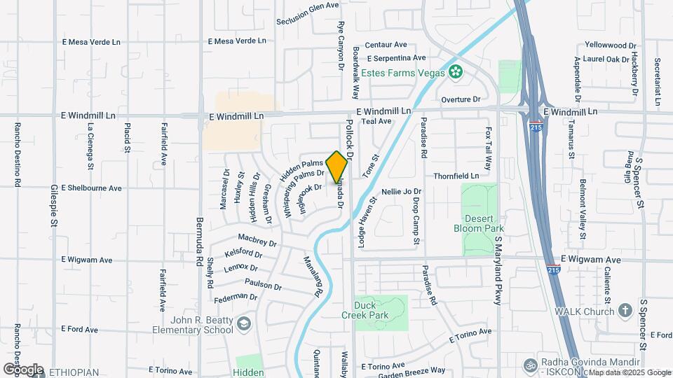 8309 Palmada Dr Map and Location Details