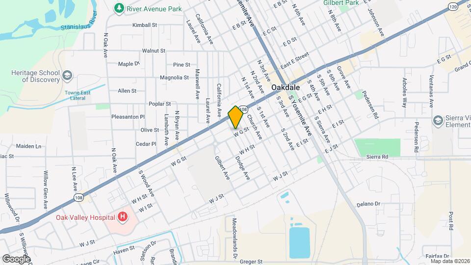 332 W G St Mapa y Detalles de la Ubicación
