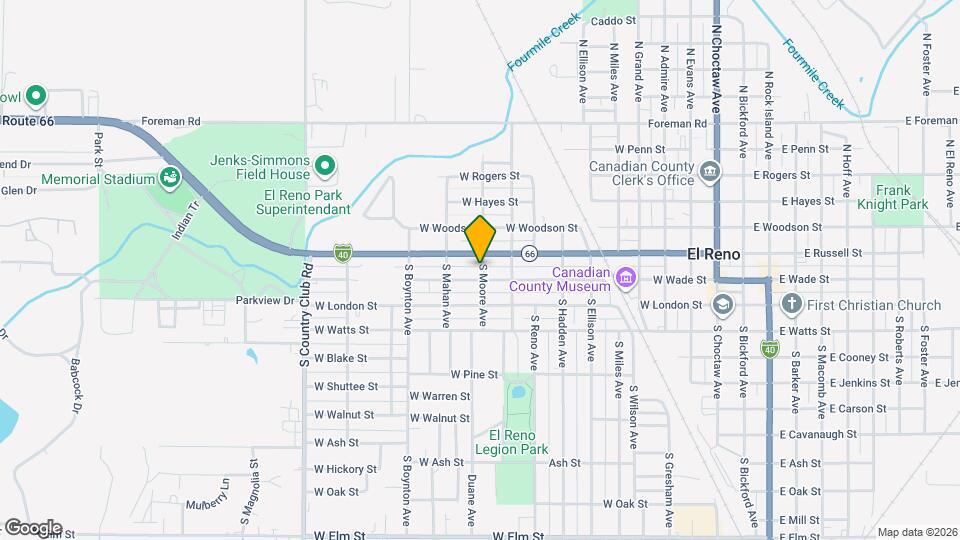 218 S Moore Ave Map and Location Details