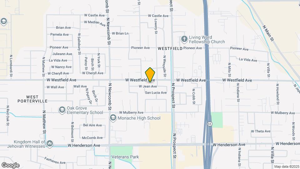 1340 W Jean Ave Map and Location Details