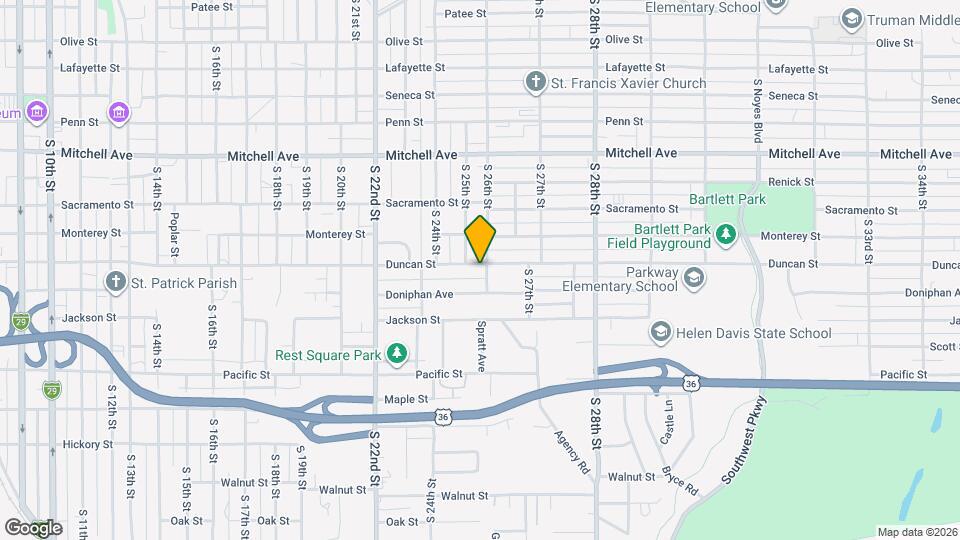 2510 Duncan St Map and Location Details