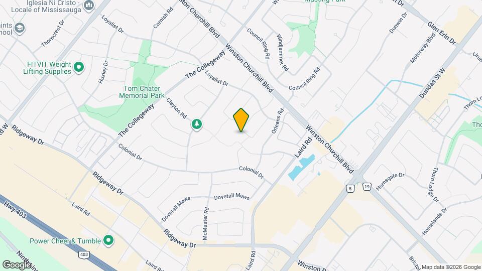 3139 Dover Crescent Map and Location Details