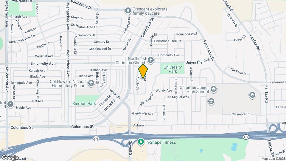 3212 Covina St Mapa y Detalles de la Ubicación