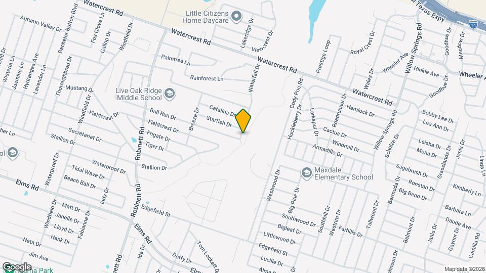 2704 Waterfall Dr Map and Location Details