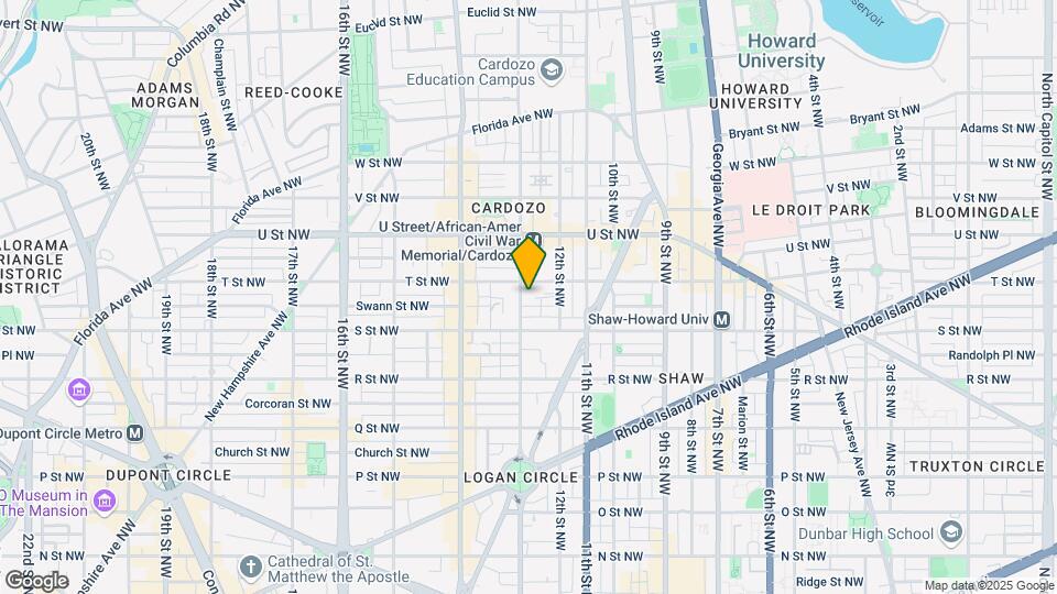 1829 13th St NW Mapa y Detalles de la Ubicación