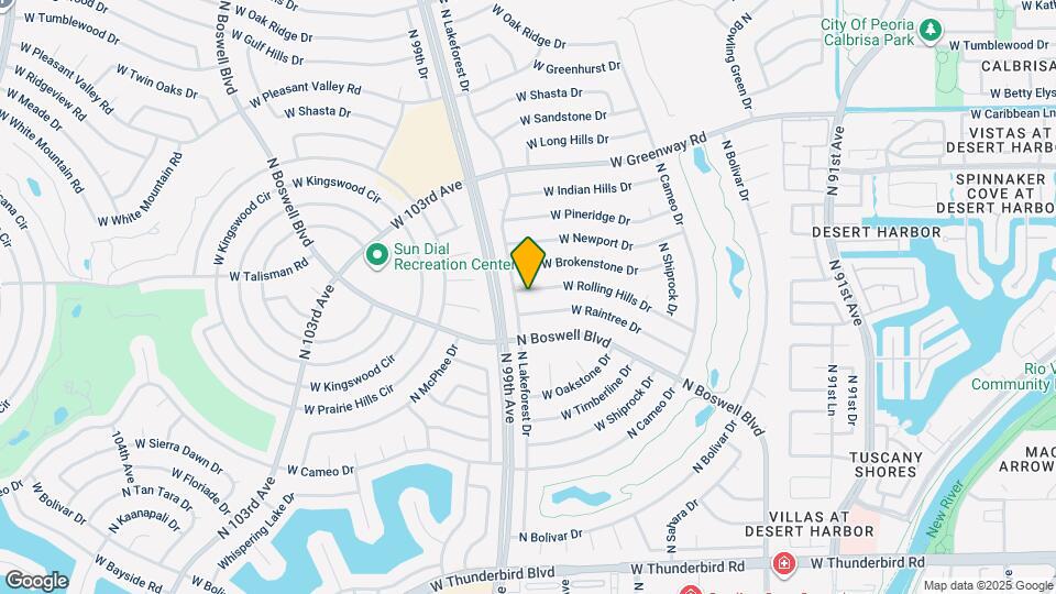 9719 W Rolling Hills Dr Map and Location Details
