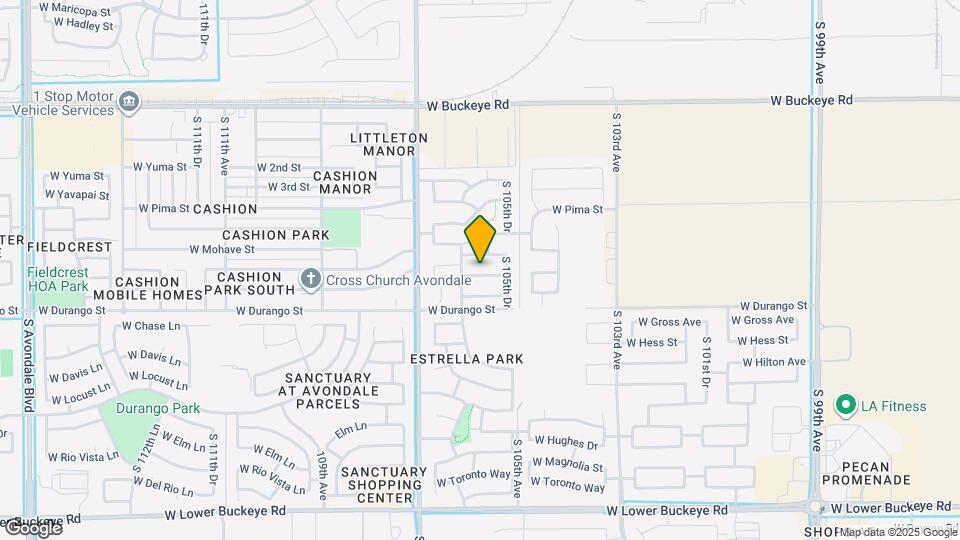 10532 W Pomo St Map and Location Details