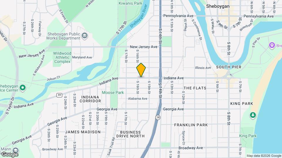 1527 Indiana Ave Map and Location Details