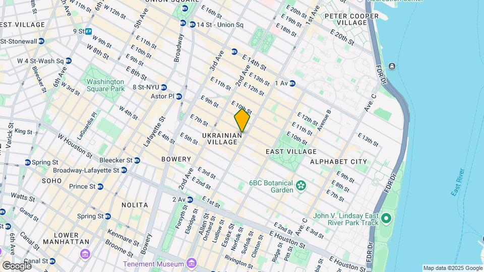 125 1st Ave Mapa y Detalles de la Ubicación