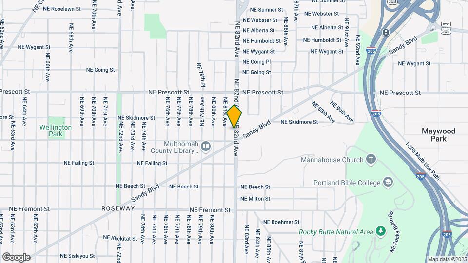 4133 NE 82nd Ave Map and Location Details