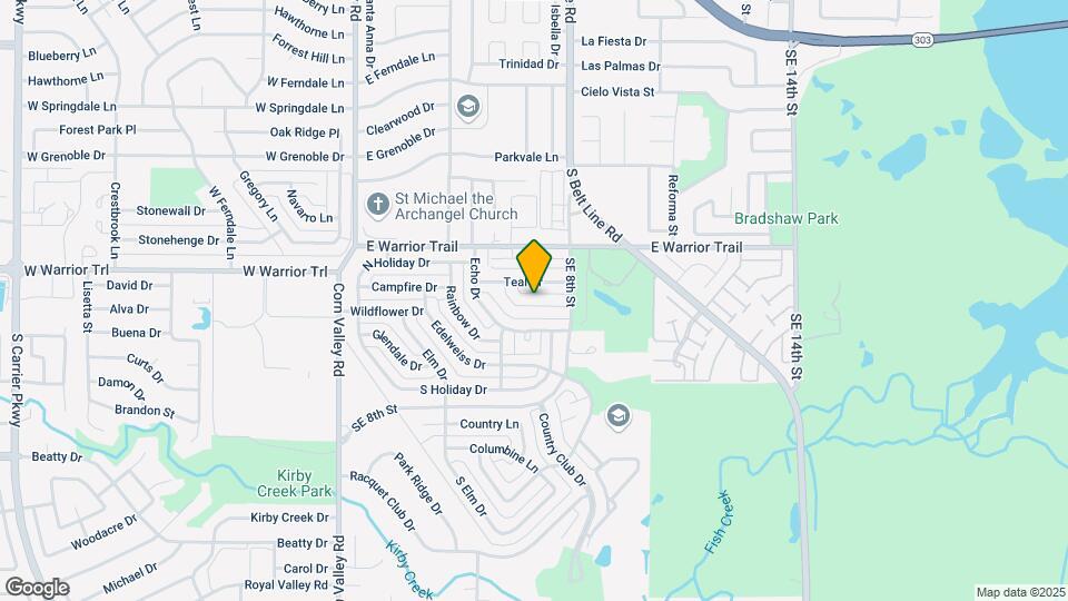 710 Bluebonnet Dr Map and Location Details