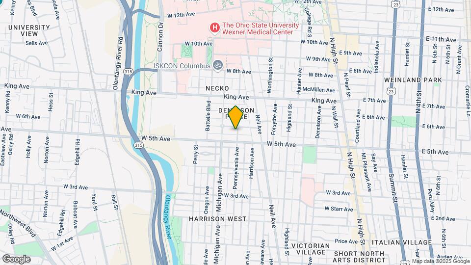 1297-1299 Pennsylvania Ave Map and Location Details