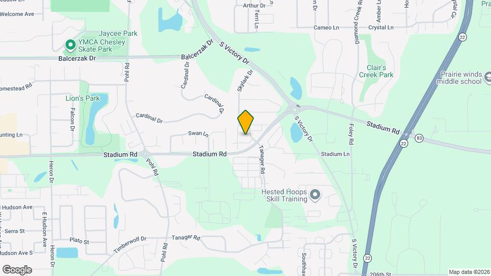 617 S Skylark Trail Map and Location Details