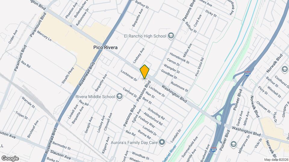 7029 Passons Blvd, Unit Pico Rivera Map and Location Details