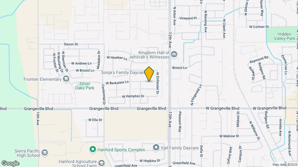 1849 W Berkshire Ln Map and Location Details
