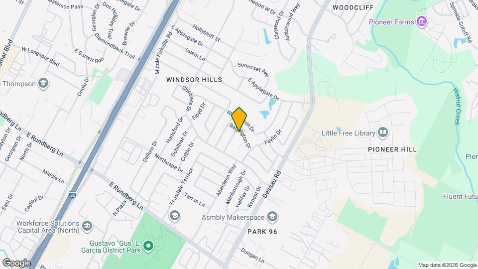 1303 Barrington Dr Map and Location Details