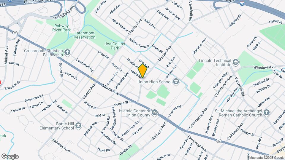 1078 Burnet Ave Map and Location Details