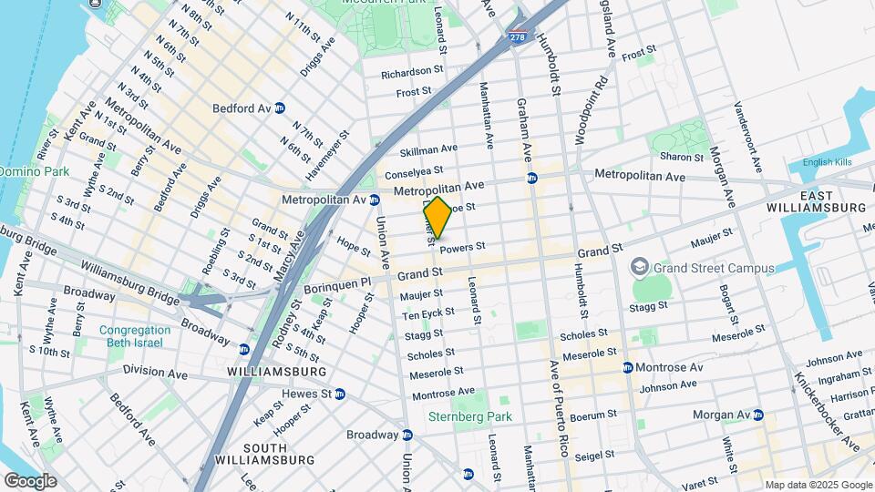 504 Lorimer St Mapa y Detalles de la Ubicación