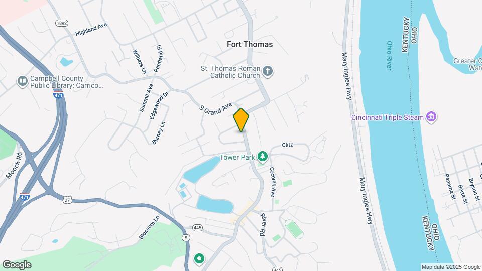 741 S Fort Thomas Ave, Unit 2 South Map and Location Details