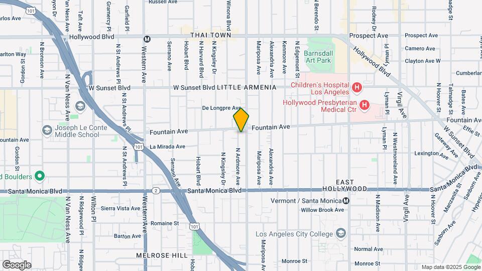 1272 N Ardmor Ave Map and Location Details