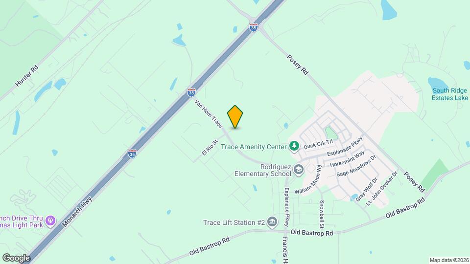 Sendero Trace Map and Location Details