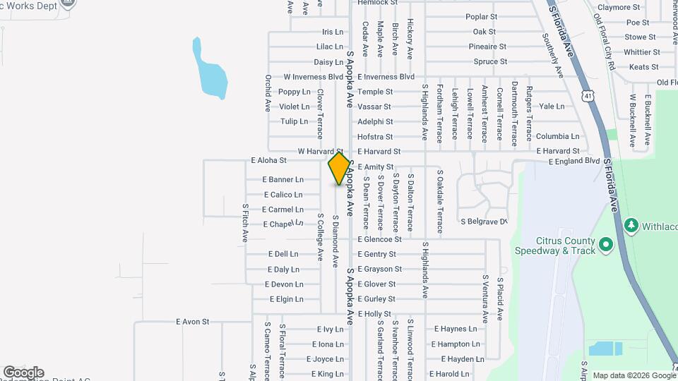 3415 S Diamond Ave Map and Location Details