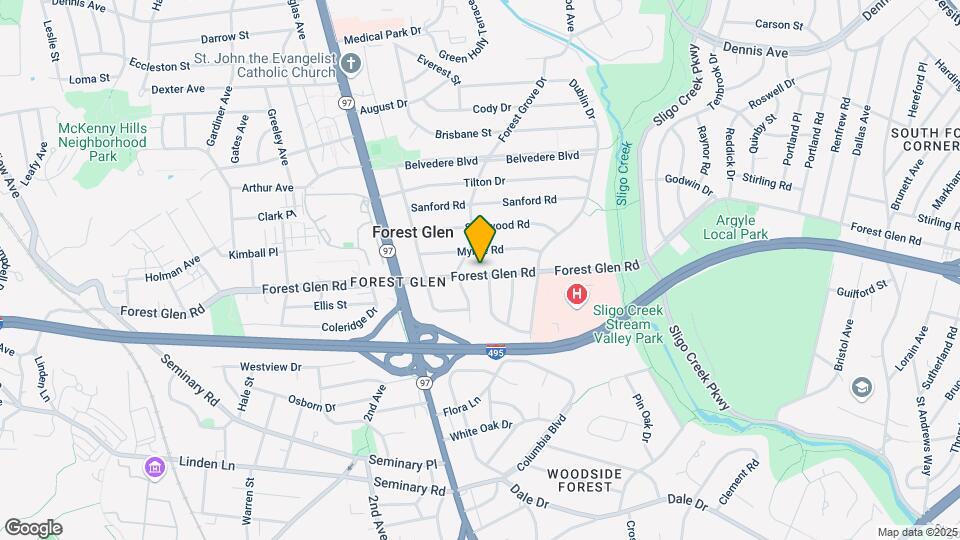 1709 Forest Glen Rd Map and Location Details