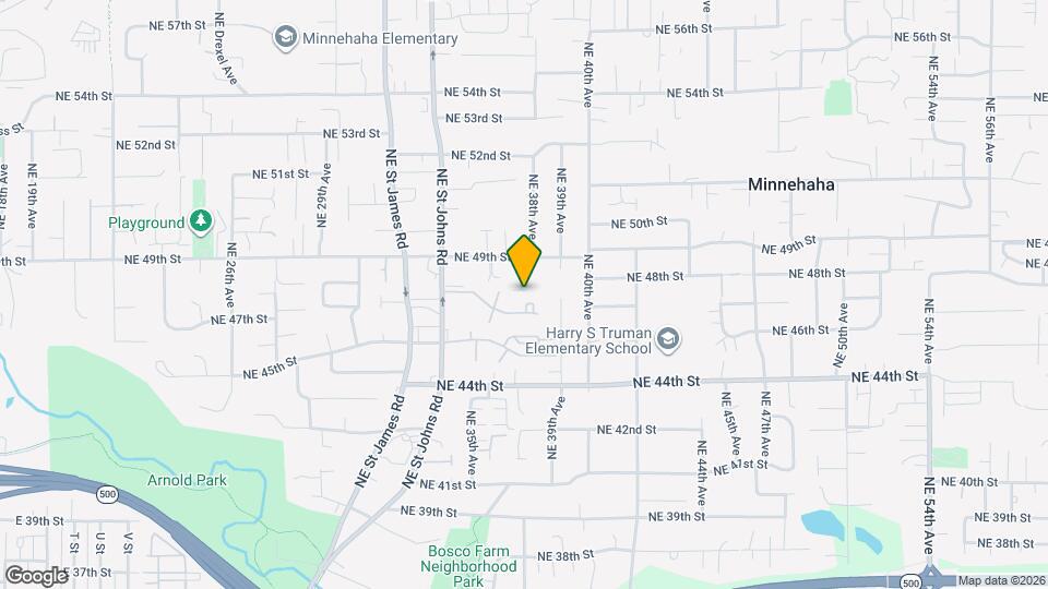 4705 NE 37th Ct Map and Location Details