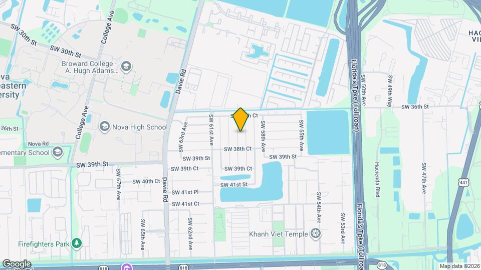 3750 SW 59th Terrace Mapa y Detalles de la Ubicación