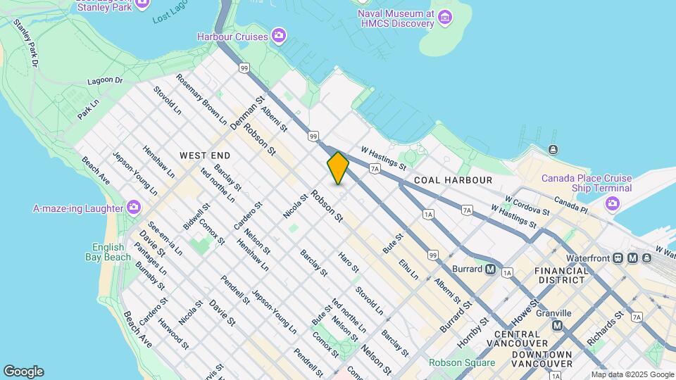 1444 Alberni St Map and Location Details