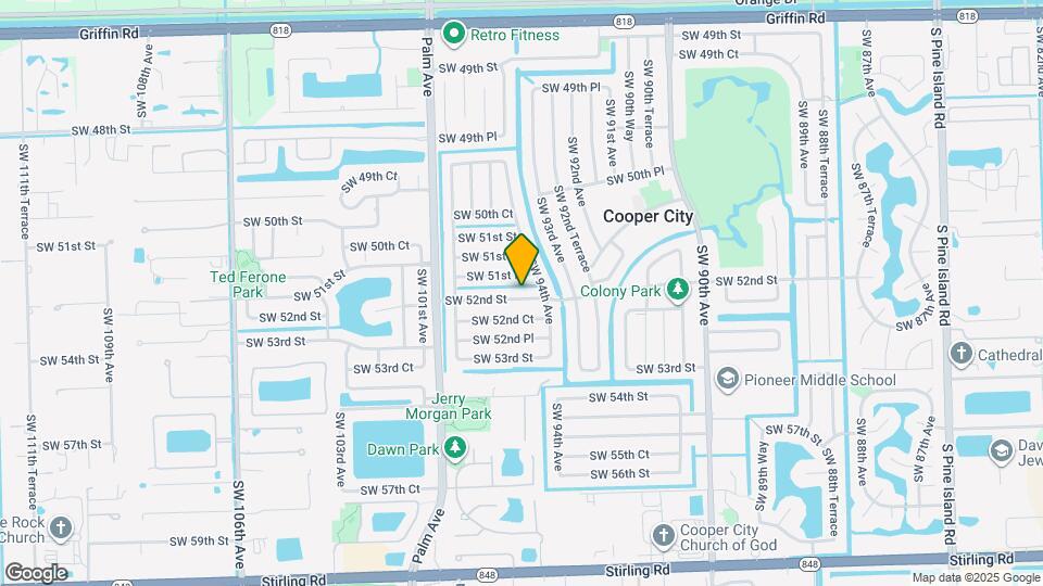 9421 SW 52nd St Map and Location Details