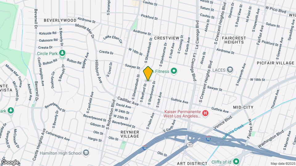 1938 S Bedford St Map and Location Details